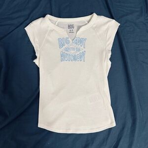 urban outfitters white crop muscle tee!! 💙